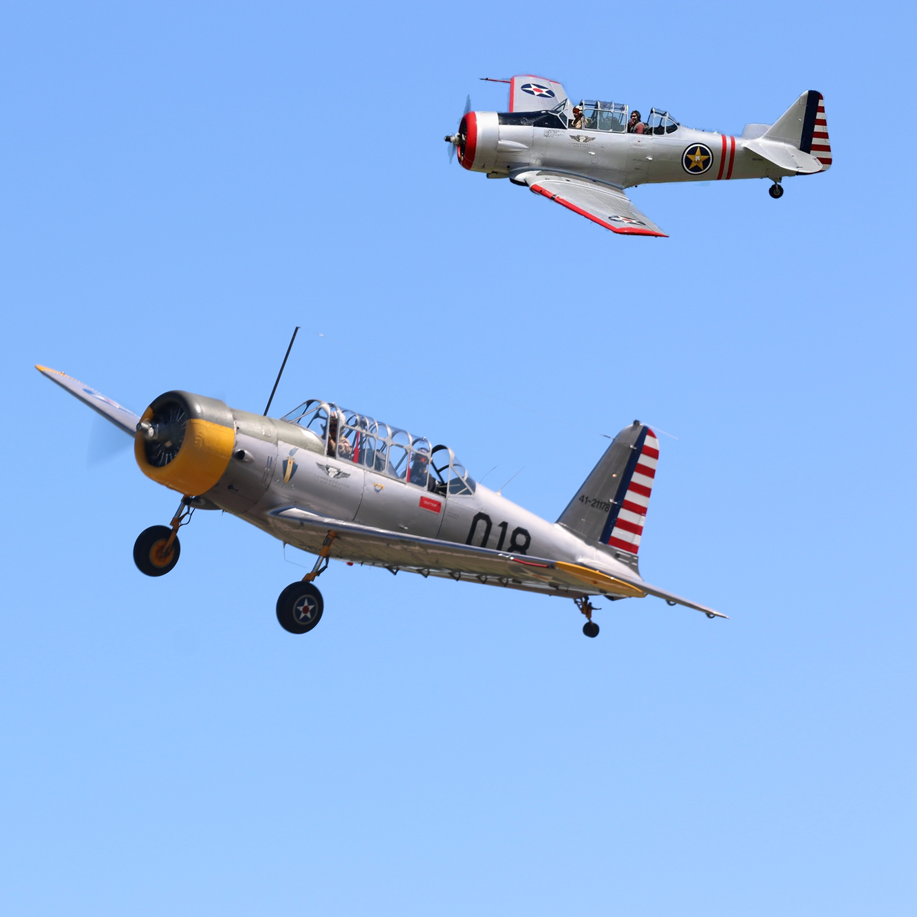 BT-13 and AT-6 Composite Shot